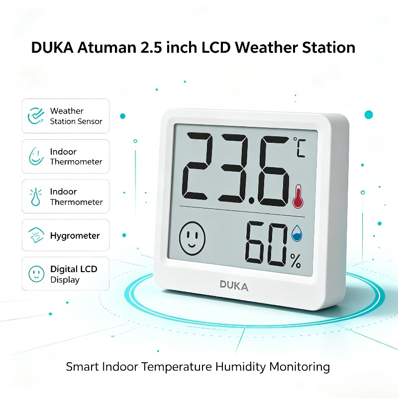 DUKA Atuman 2.5 inch LCD Elect - огляд і ціна Weather Station Indoor