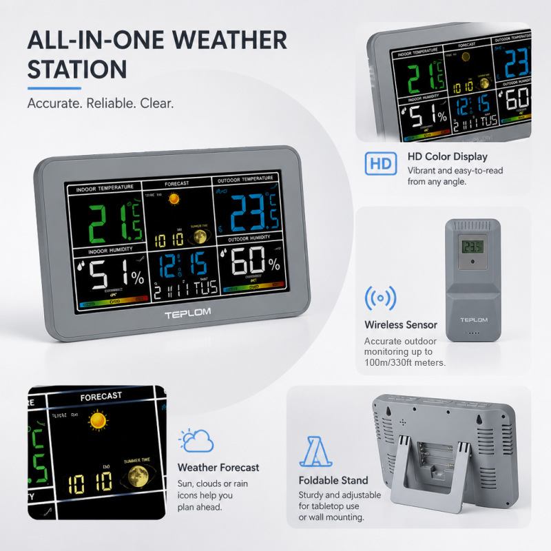 TEPLOM Multifunctional Digital - огляд і ціна Weather Station Indoor