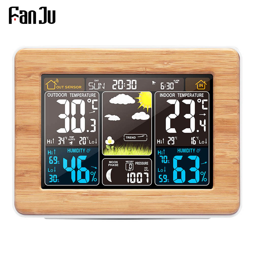 FanJu Alarm Clock Digital Temp - огляд і ціна Weather Station Indoor