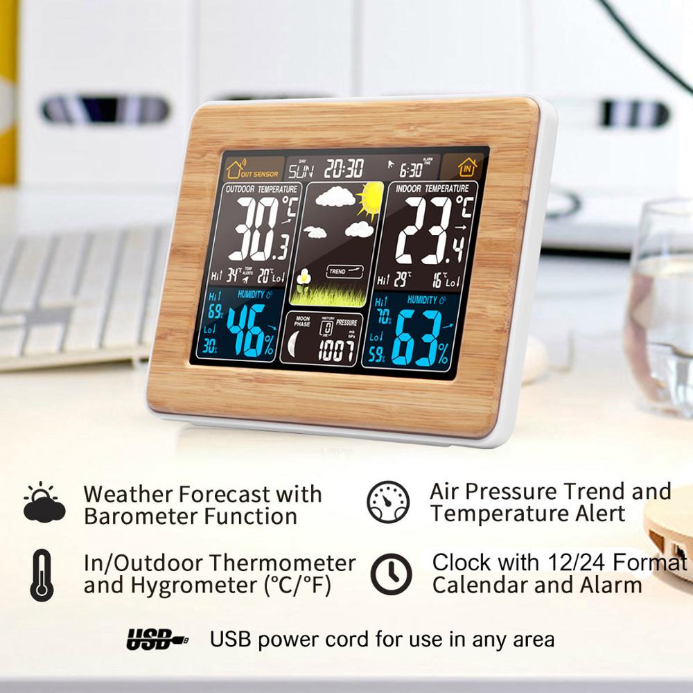 FanJu Alarm Clock Digital Temp - огляд і ціна Weather Station Indoor