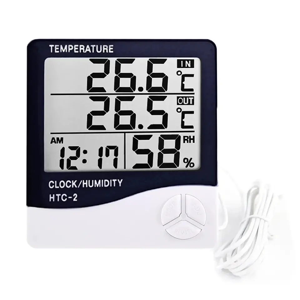 Indoor LCD Digital Thermometer - огляд і ціна Weather Station Indoor