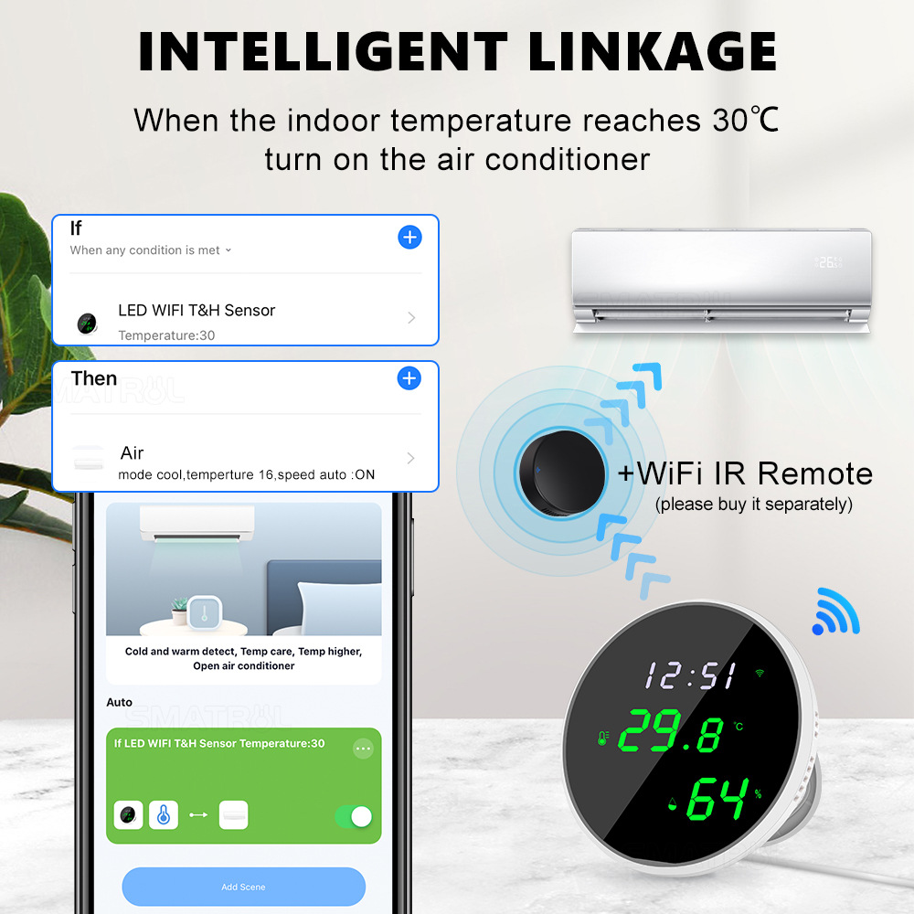 Tuya USB Smart Temperature Hum - огляд і ціна Weather Station Indoor