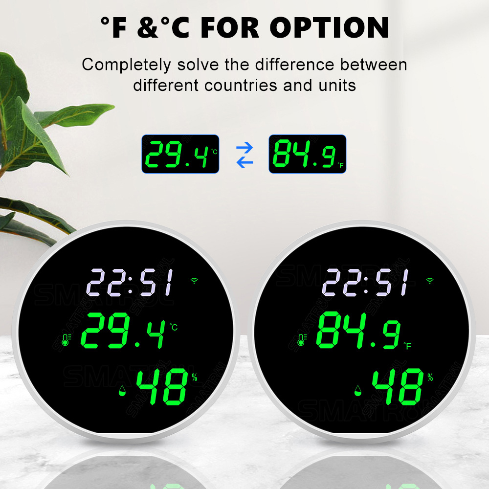 Tuya USB Smart Temperature Hum - огляд і ціна Weather Station Indoor