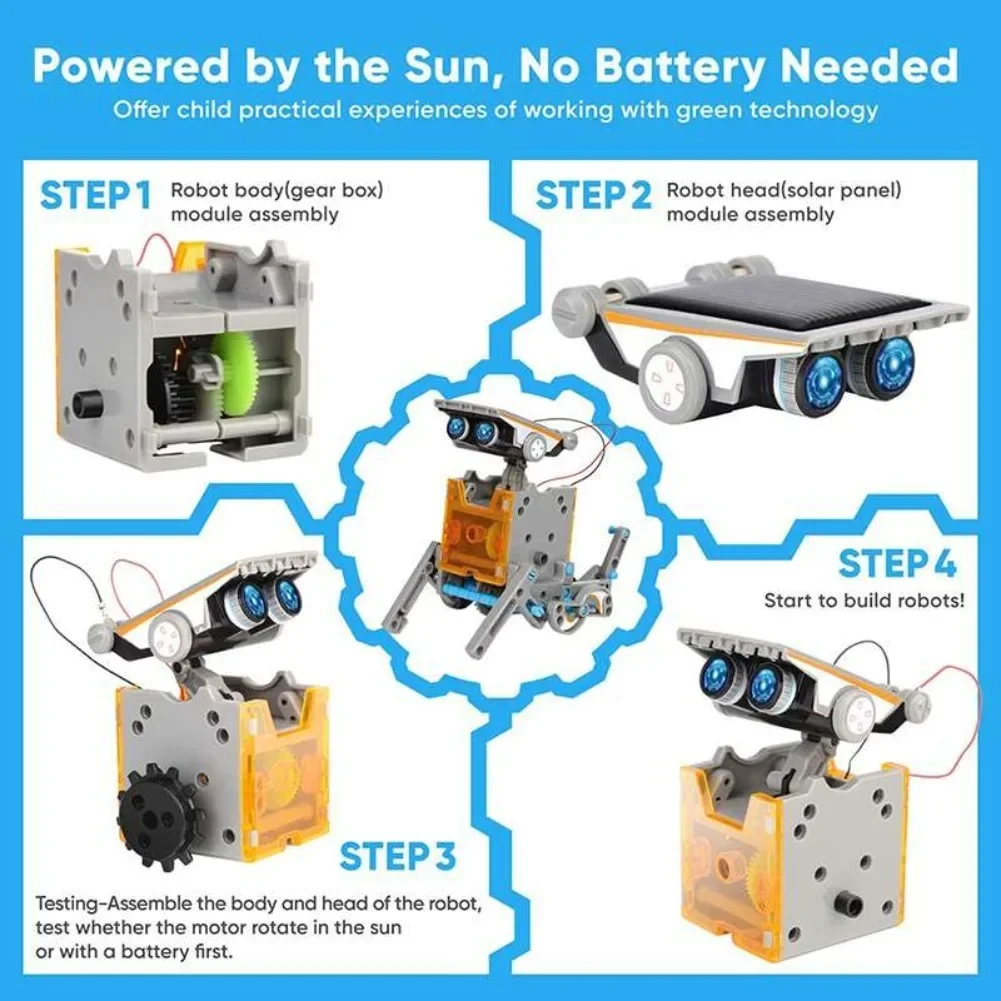 13 in 1 Solar Powered Robot Sc - огляд і ціна Science Toys Diy